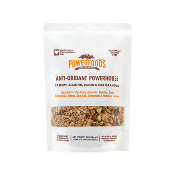 Anti-Oxidant Powerhouse Cashew, Almond, Raisin and Oat Granola